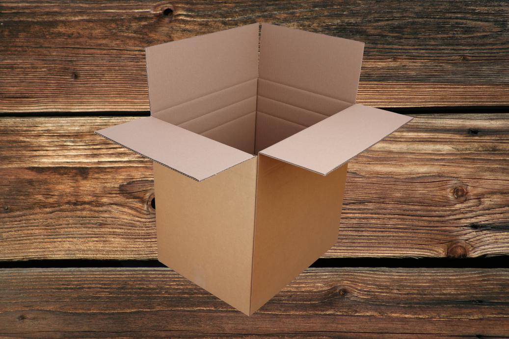 Faltkartons 490x380x500 mm Doppelwelle Braun